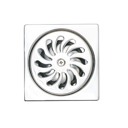 Phễu thoát sàn inox 304 9x9cm φ60 Caesar F2222