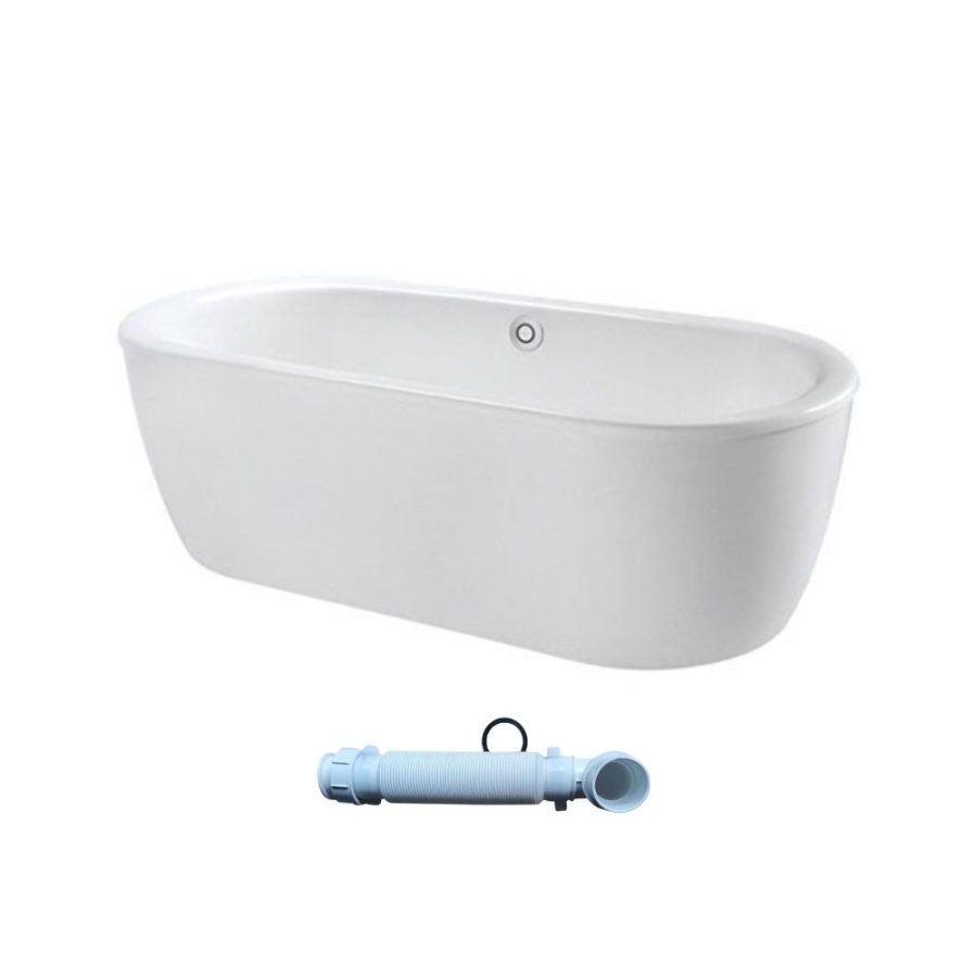 Bồn tắm TOTO FBYN1716CPTE#W/TVBF412 đặt sàn gang tráng men 1m7 gồm ống thải