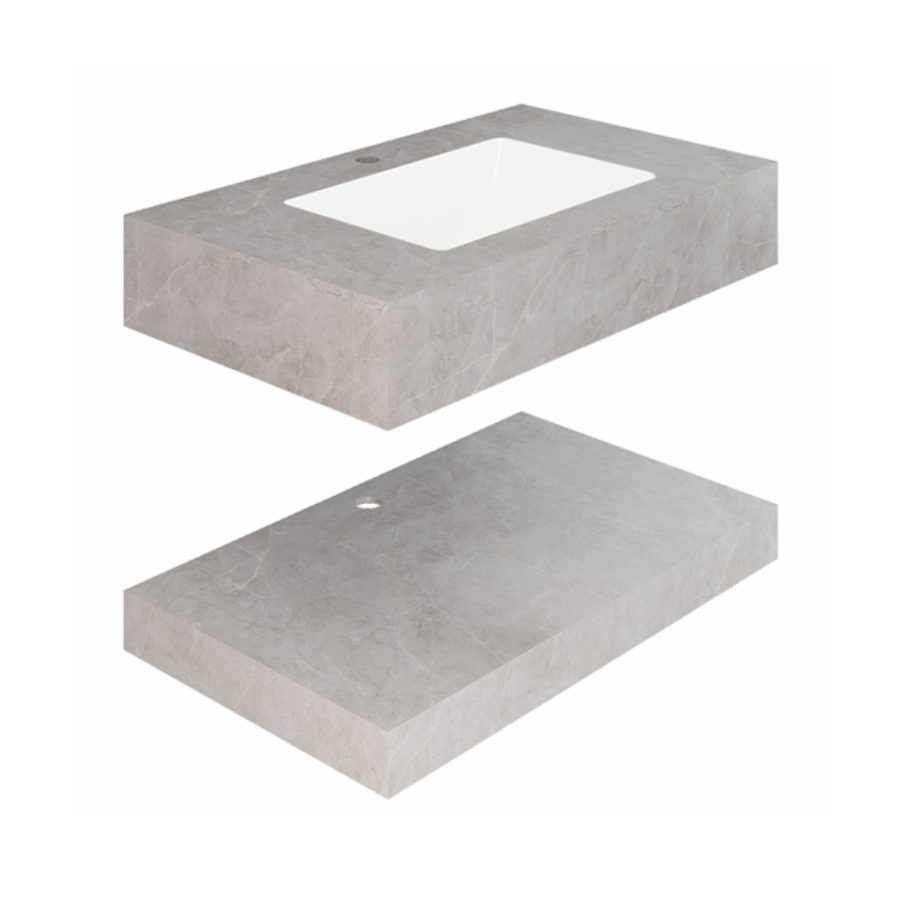 Chậu lavabo âm bàn đá 2 tầng Viglacera FL56-9GP03