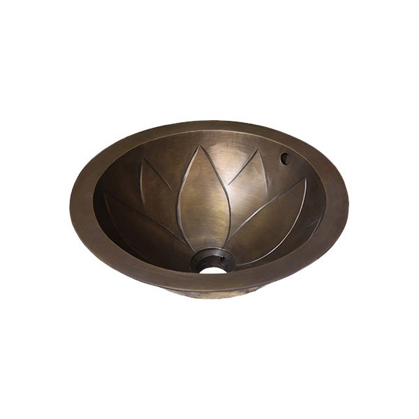 Chậu lavabo đặt bàn Kanly bằng đồng đúc GCL02