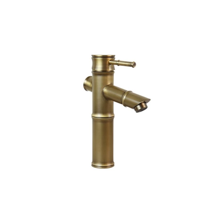 Vòi chậu lavabo nóng lạnh bằng đồng Kanly GCV02