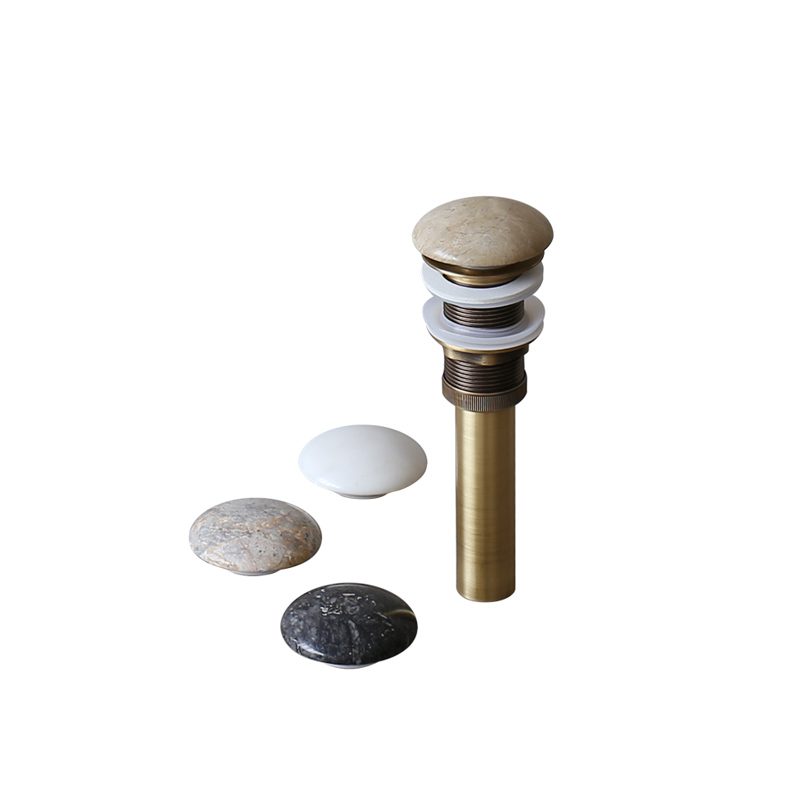 Bộ xả lavabo bằng đồng đầu nút nhấn đá tự nhiên Kanly GCX01D
