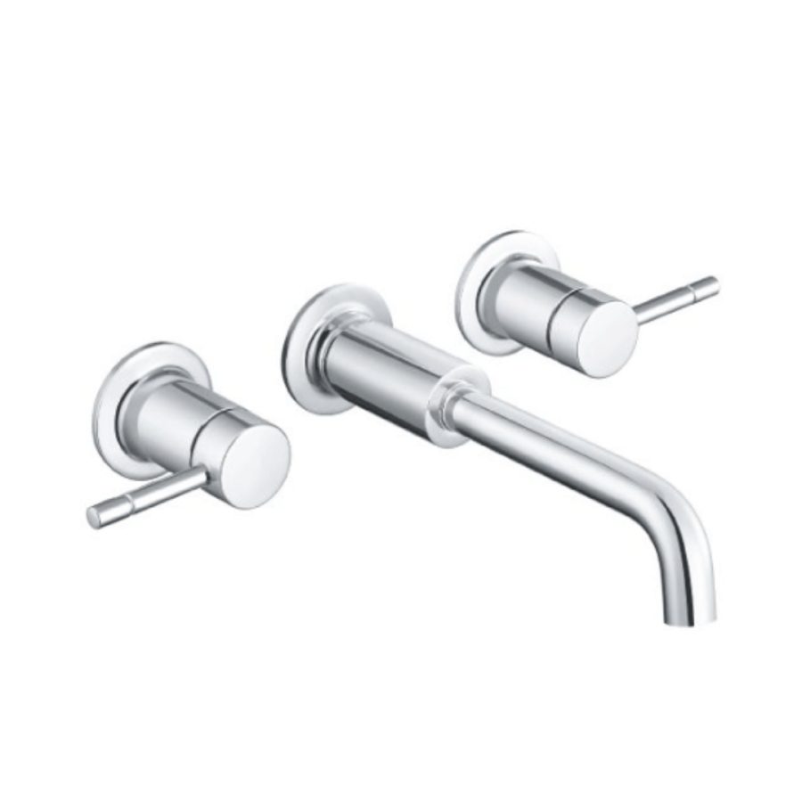 Vòi lavabo nóng lạnh gắn tường MOEN Lucerne GN69128