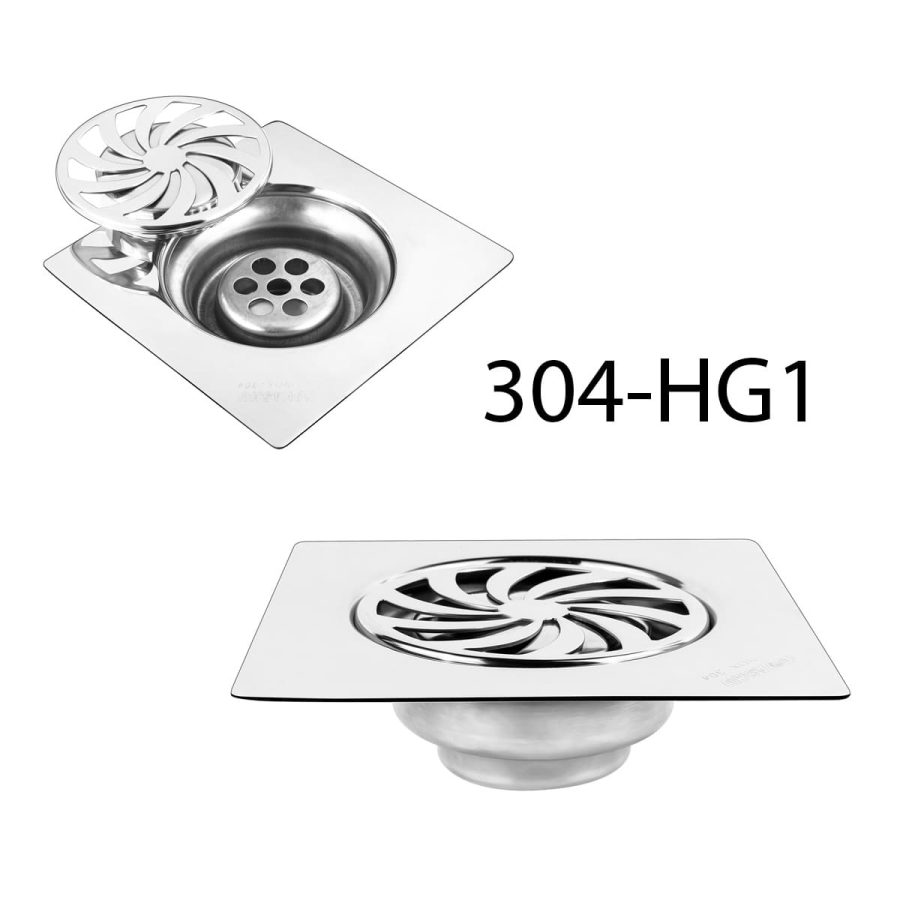 Thoát sàn 1 tấc 5 inox 304 Tovashu HG1
