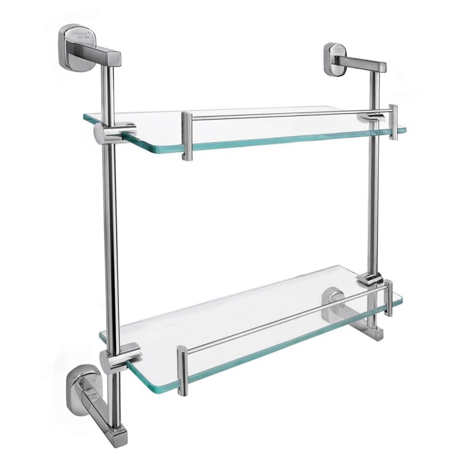 Kệ kiếng 2 tầng inox 304 Tovashu K2