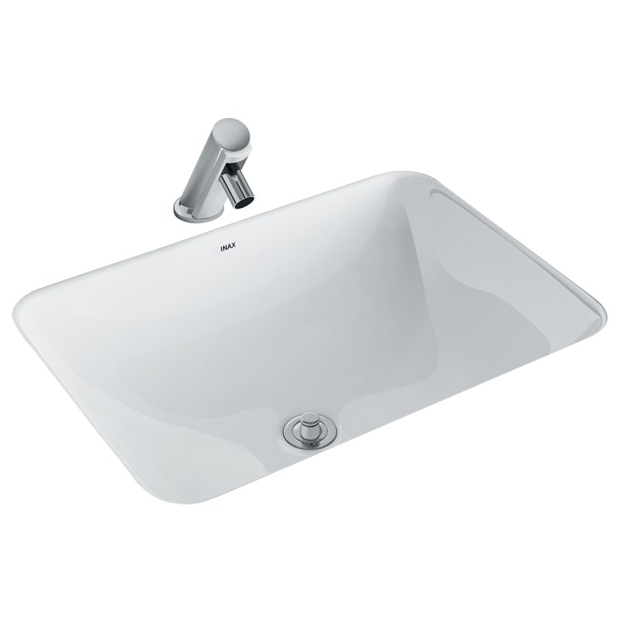 Chậu rửa mặt lavabo âm bàn INAX L-2298V/BW1