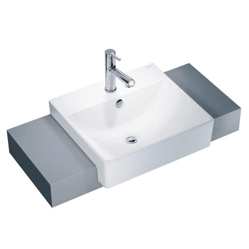 Chậu lavabo bán âm bàn Caesar LF5301