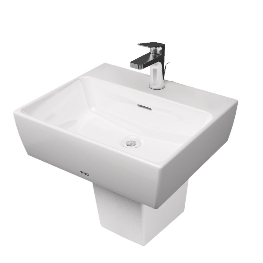 Chậu lavabo treo tường TOTO LHT328C#XW chân lửng
