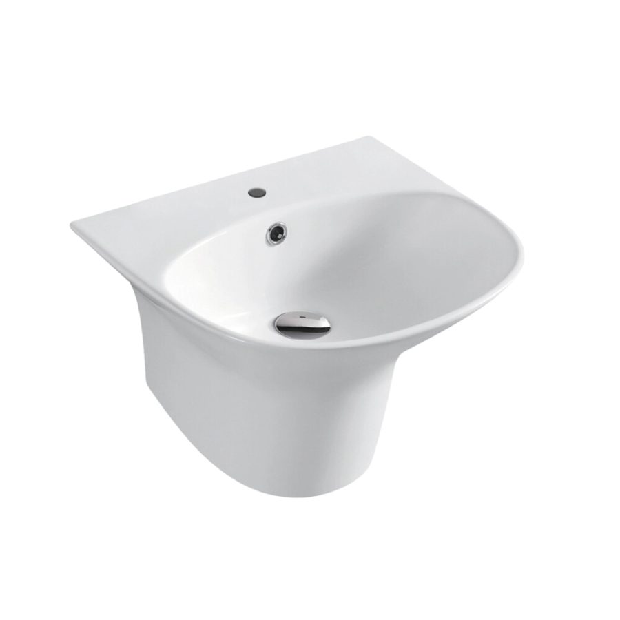 Chậu rửa mặt lavabo treo tường Luxta LL-102C liền khối