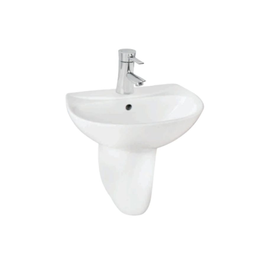 Chậu rửa mặt lavabo treo tường chân lửng Thiên Thanh LT03