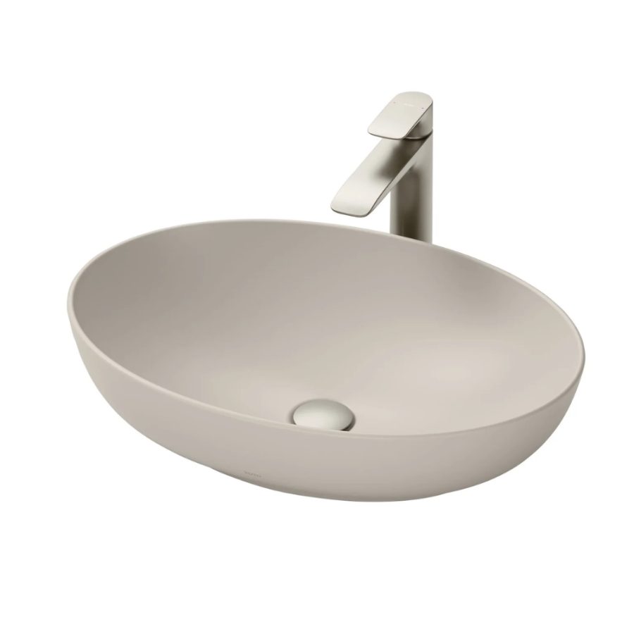 Chậu rửa lavabo đặt bàn TOTO LT1705#MBE (LT1705MBE) màu be mờ