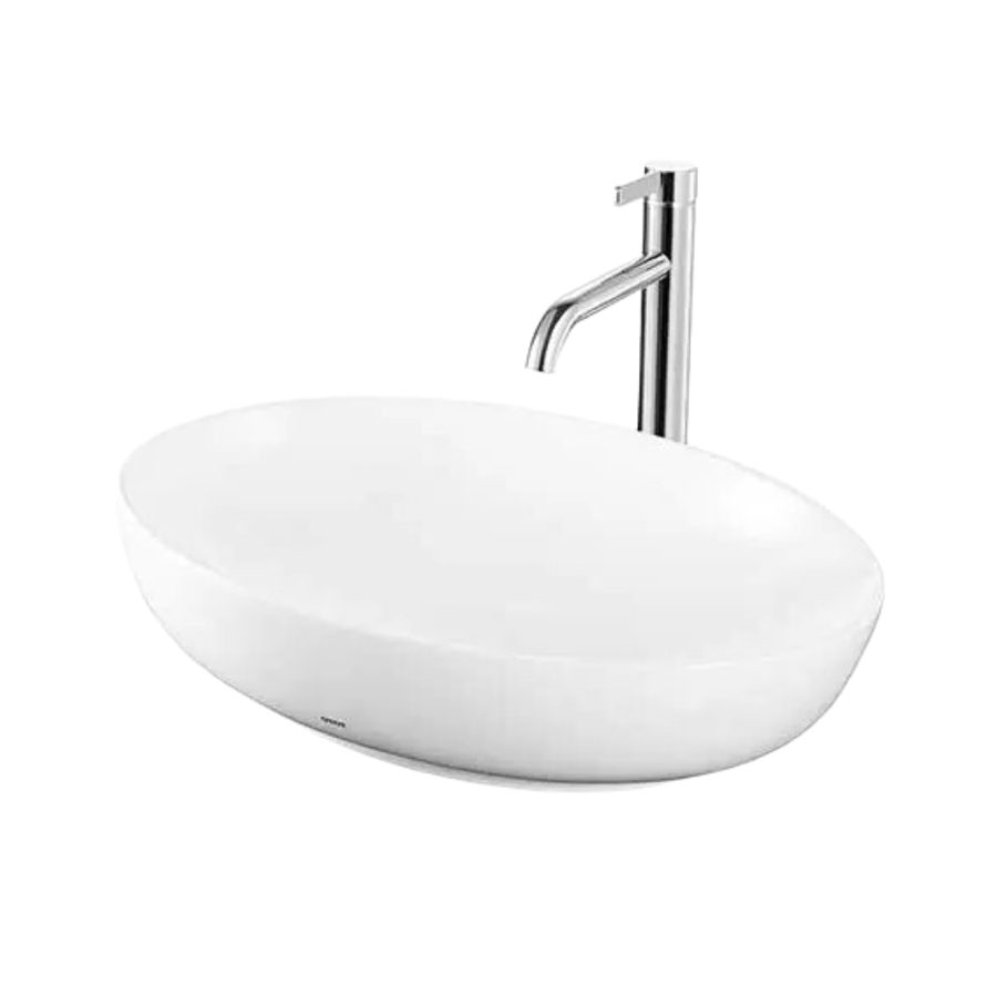 Chậu rửa lavabo đặt bàn TOTO LT1705#XW (LT1705XW) màu trắng bóng