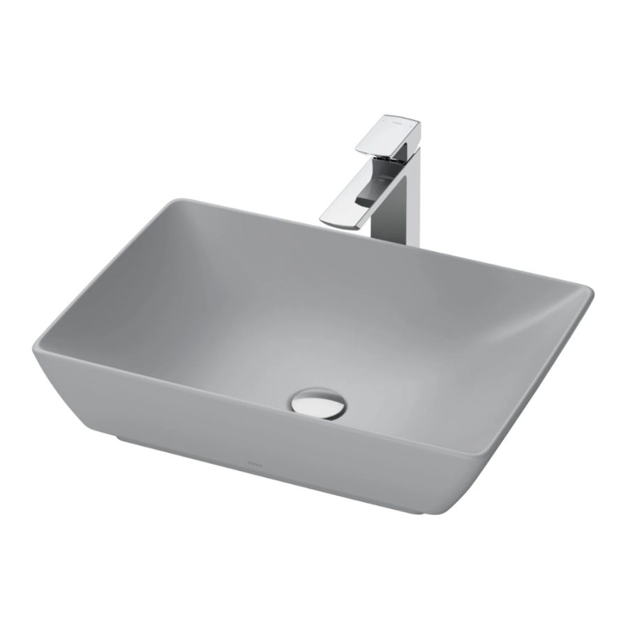 Chậu rửa lavabo đặt bàn TOTO LT1735#MGR (LT1735MGR) màu xám mờ