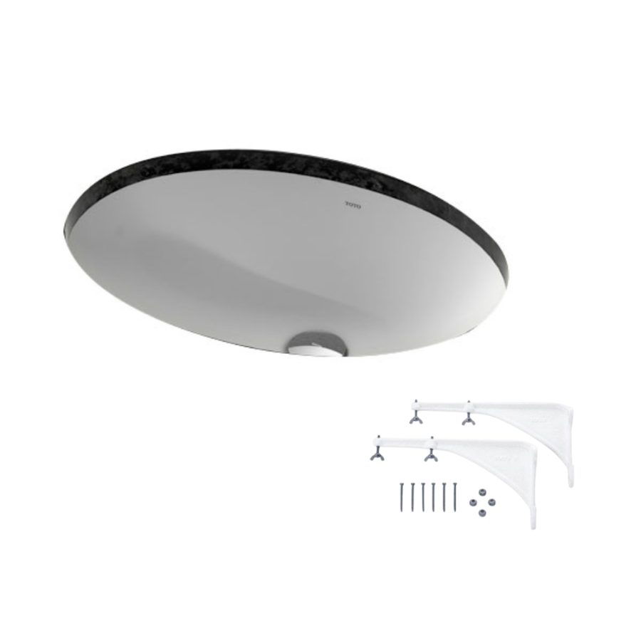Chậu lavabo âm bàn TOTO LW1505V#XW/TL516GV kèm giá đỡ