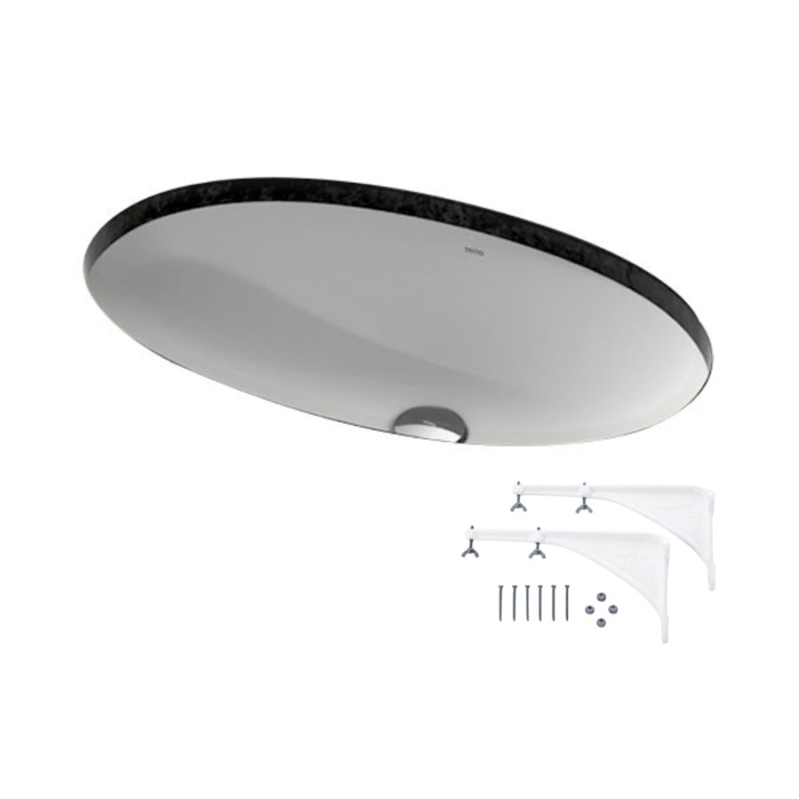Chậu lavabo âm bàn TOTO LW1506V#XW/TL516GV kèm giá đỡ