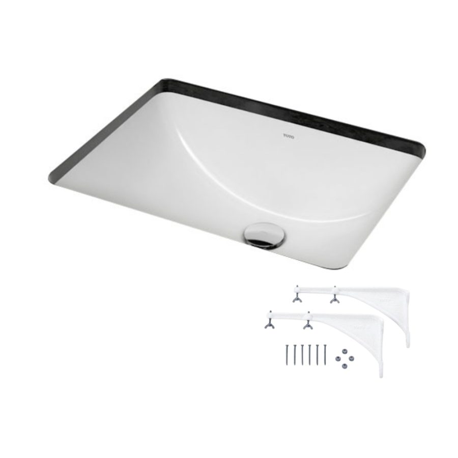 Chậu lavabo âm bàn TOTO LW1535V#XW/TL516GV kèm giá đỡ