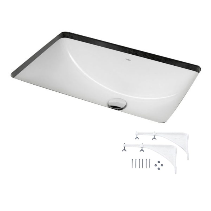 Chậu lavabo âm bàn TOTO LW1536V#XW/TL516GV kèm giá đỡ