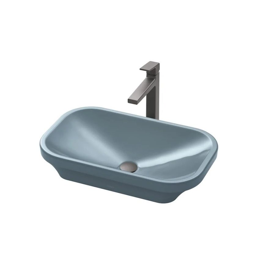 Chậu rửa lavabo đặt bàn TOTO LW630JDW/F#ASB (LW630JDWFASB) màu xanh tro