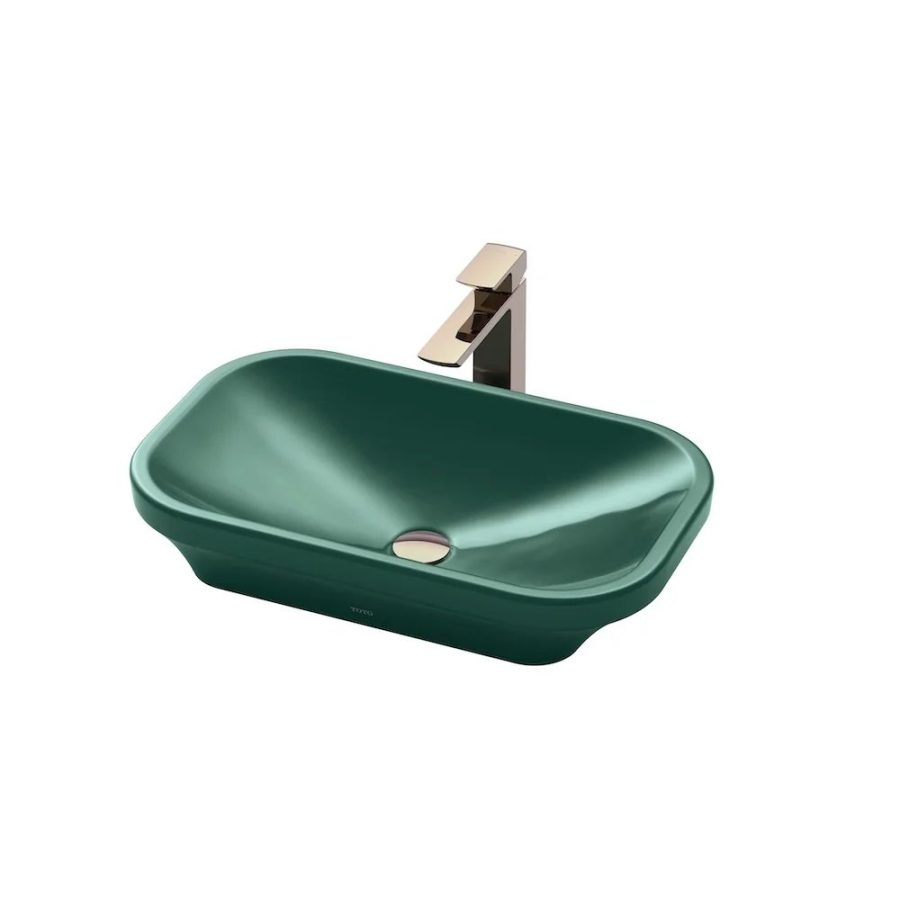 Chậu rửa lavabo đặt bàn TOTO LW630JDW/F#FRG (LW630JDWFFRG) màu xanh lá