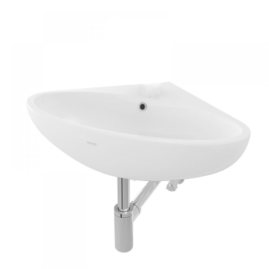 Chậu lavabo treo tường TOTO LW815CJW/F#W đặt góc