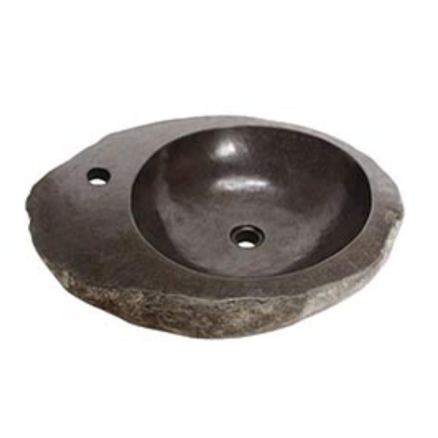 Chậu lavabo đặt bàn Kanly đá cuội MAR15Hi