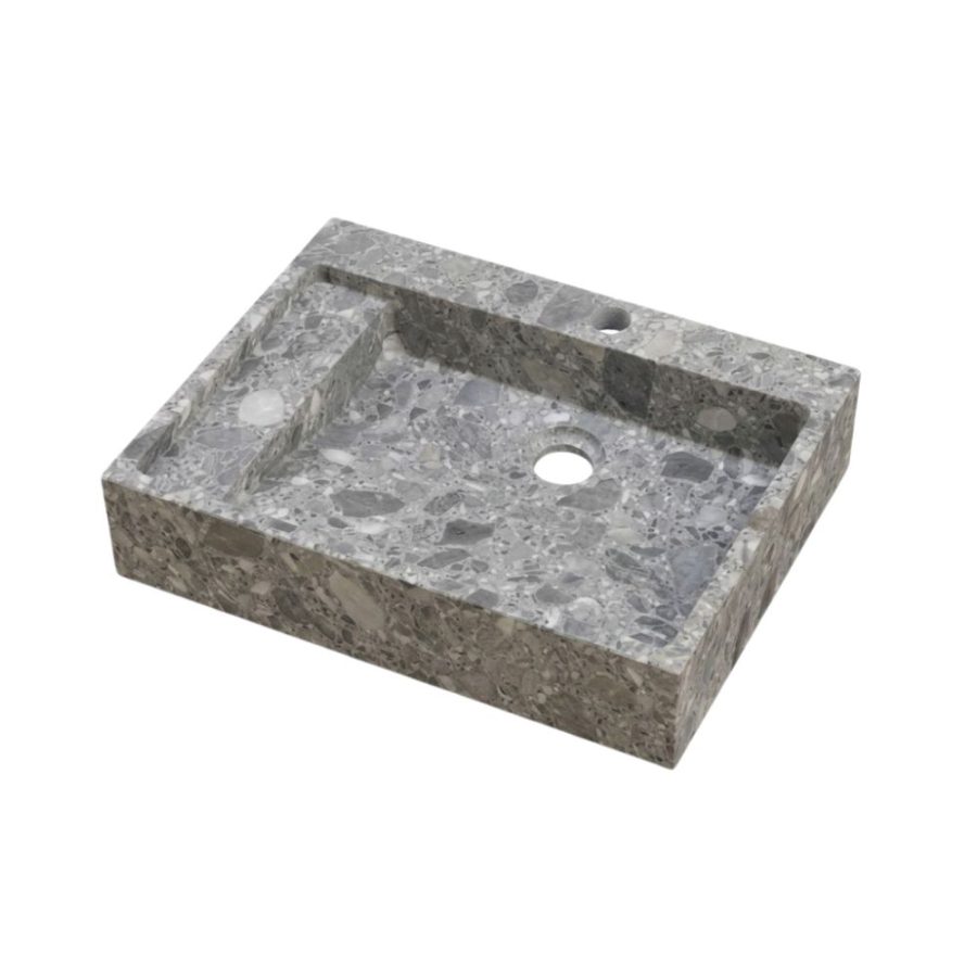 Chậu lavabo đặt bàn Kanly đá dăm kết MAR22V