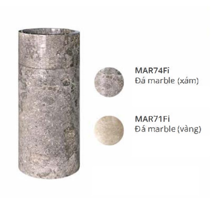 Chậu lavabo trụ đứng Kanly MAR74Fi / MAR71Fi đá Marble tự nhiên Indo
