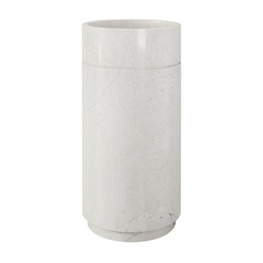 Chậu lavabo trụ đứng Kanly đá marble MAR83CV