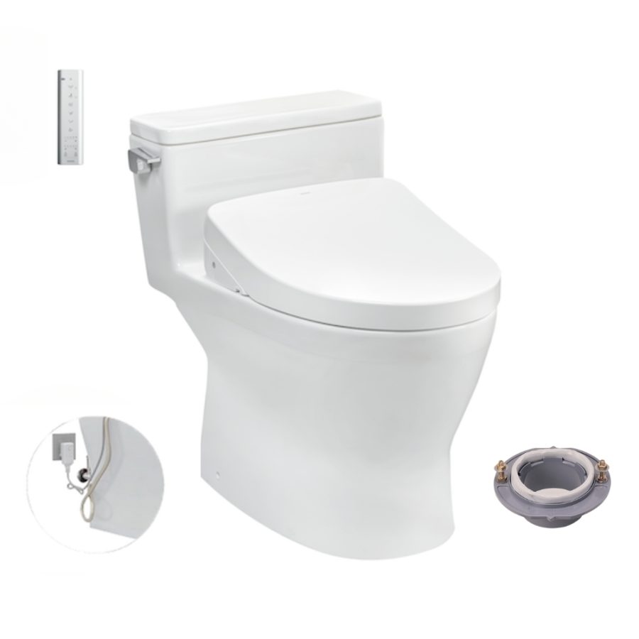 Bồn cầu TOTO MS188VKW11/T53P100VR 1 khối nắp điện tử Washlet S7 TCF4911Z