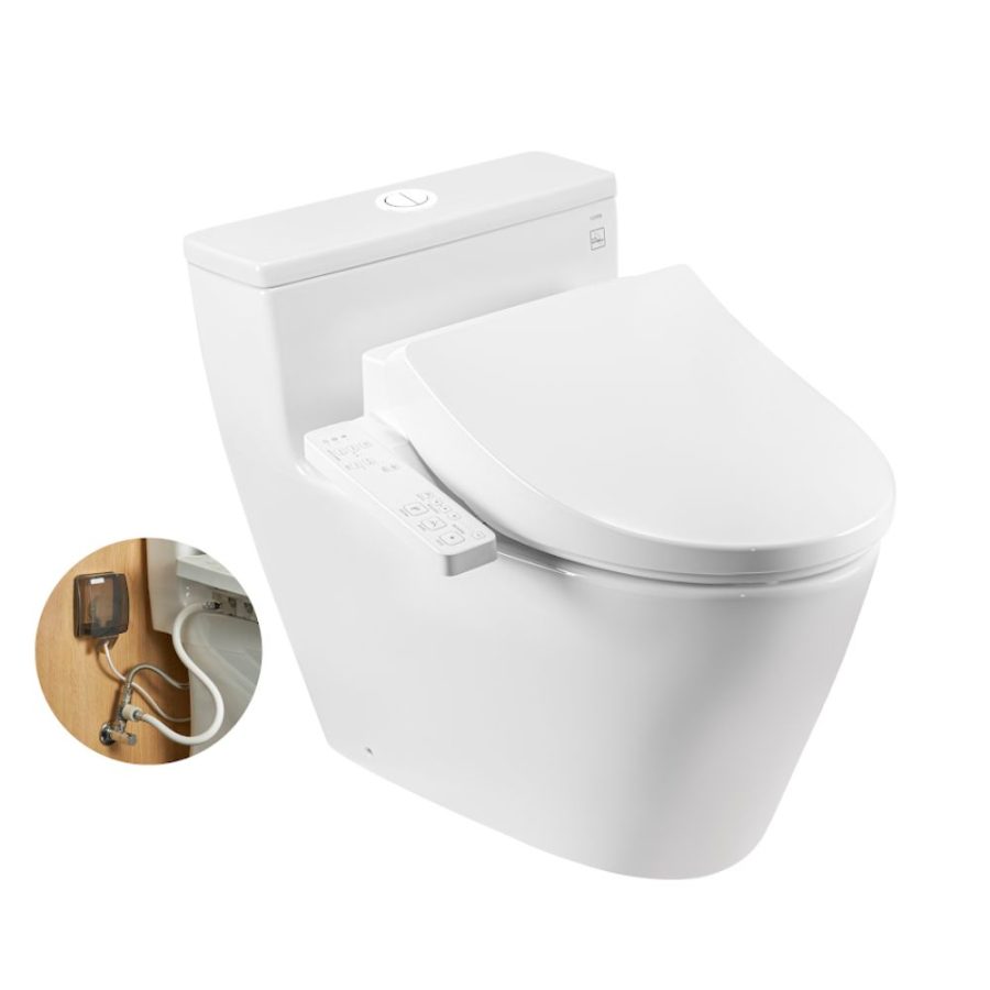 Bồn cầu TOTO MS625DJ1W26 1 khối nắp điện tử Washlet S1 TCF23661GAA