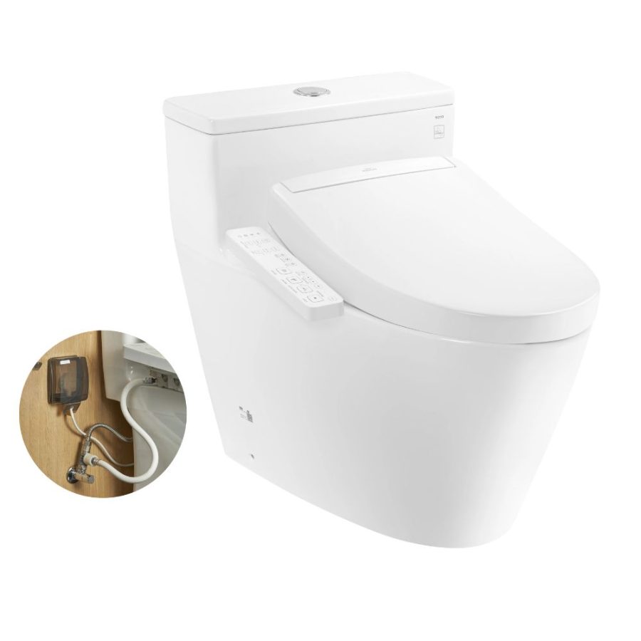 Bồn cầu TOTO MS625DW24 1 khối nắp điện tử Washlet S2 TCF33461GAA