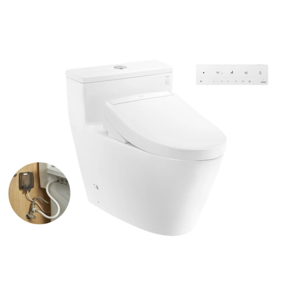 Bồn cầu TOTO MS625DW25 1 khối nắp điện tử Washlet S5 TCF34461GAA