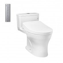 Hình ảnh thực tế Bồn cầu TOTO MS887RW26 1 khối nắp điện tử Washlet S1 TCF23661GAA