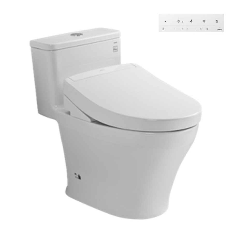 Bồn cầu TOTO MS857CDW25 1 khối nắp điện tử Washlet S5 TCF34461GAA giấu dây