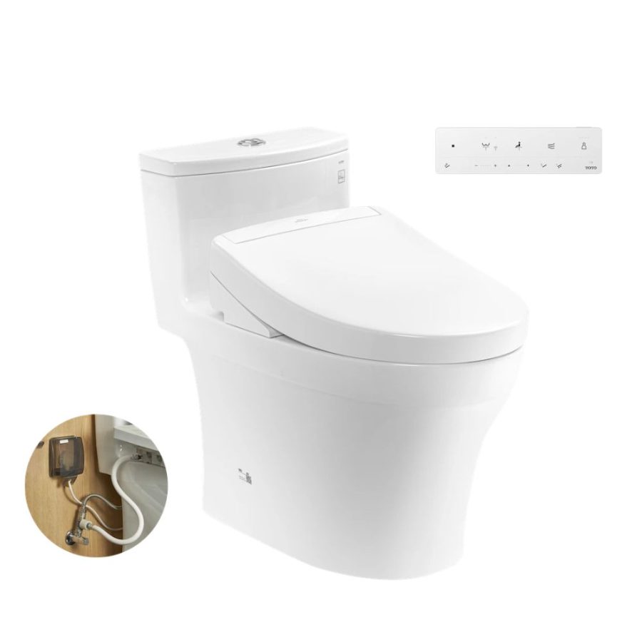 Bồn cầu TOTO MS885DW25 1 khối nắp điện tử Washlet S5 TCF34461GAA