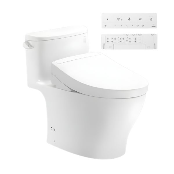 Bồn cầu TOTO MS887CRW25 1 khối nắp điện tử Washlet S5 TCF34461GAA giấu dây