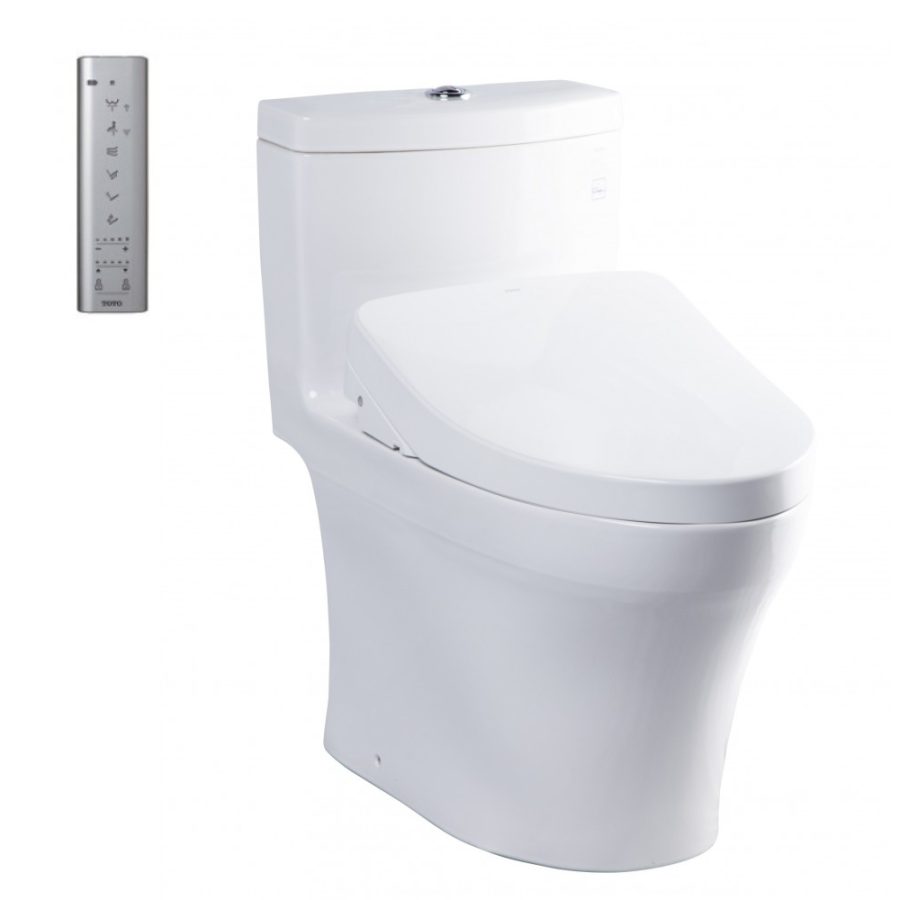 Bồn cầu TOTO MS889CDRW12 1 khối nắp điện tử Washlet S7 TCF4911EZ giấu dây