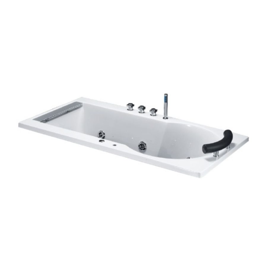 Bồn tắm xây 1m7 massage Caesar MT211L(R)A