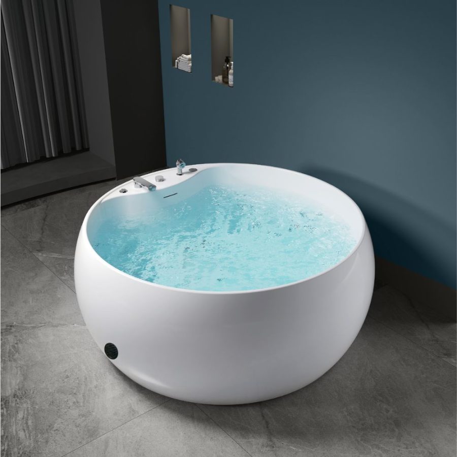 Bồn tắm đặt sàn massage 1.65m MOWOEN MW8303BHB-165
