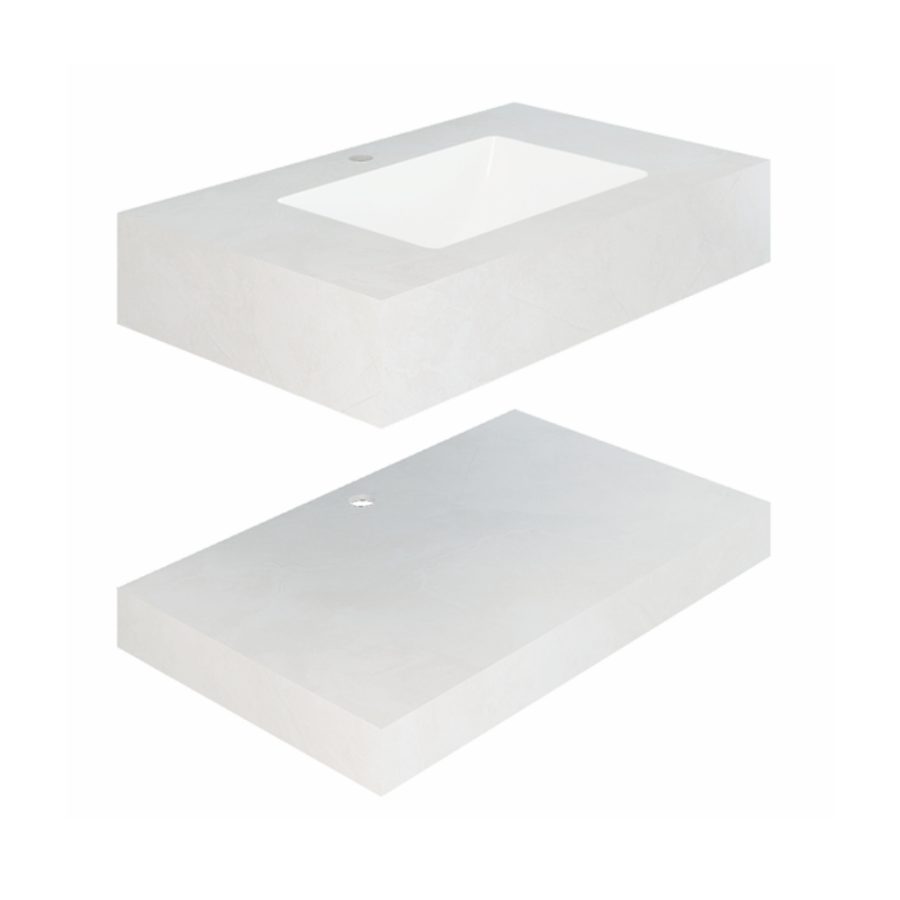 Chậu lavabo âm bàn đá 2 tầng Viglacera NY52-9GP01