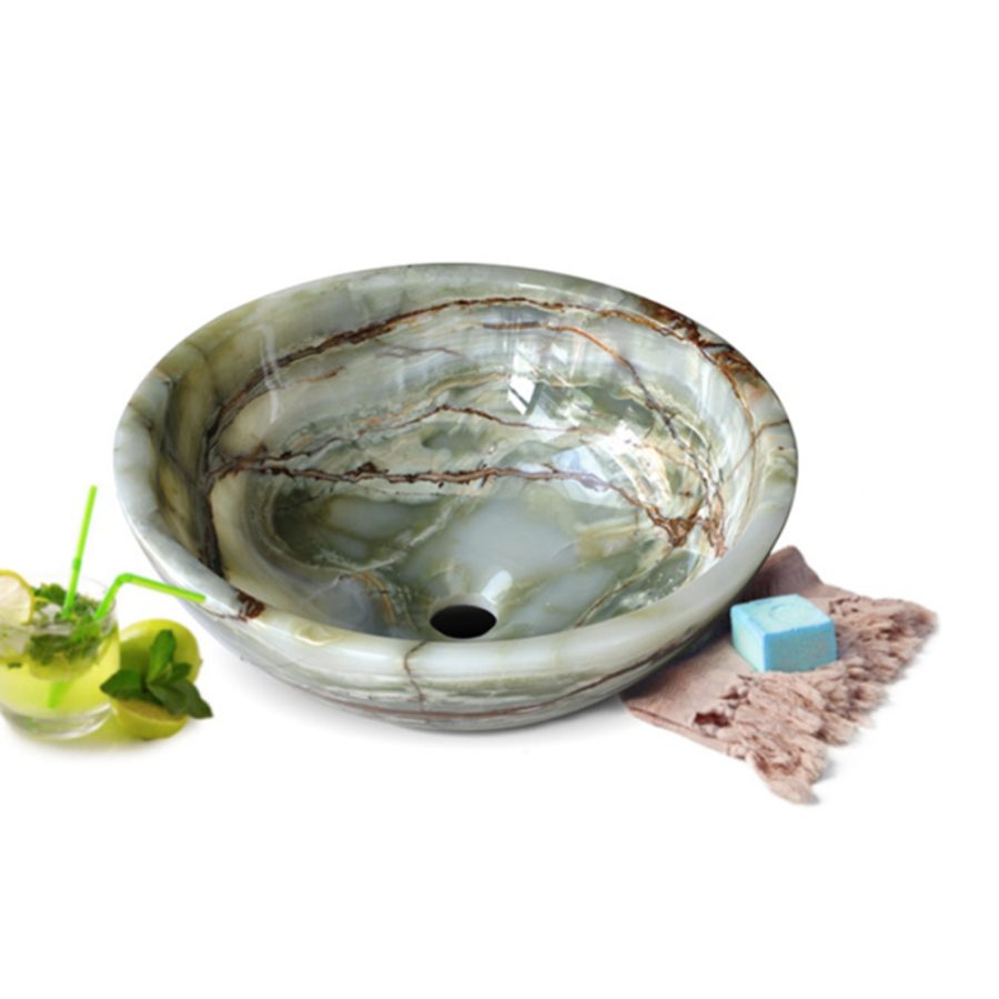 Chậu lavabo đặt bàn Kanly đá tự nhiên ONY11