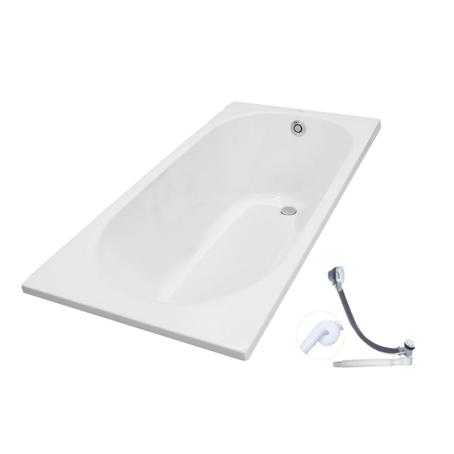 Bồn tắm TOTO PAY1510V#W/TVBF411 nhựa 1m5 gồm bộ xả thải
