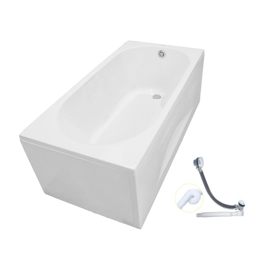 Bồn tắm yếm TOTO PAY1515VC#W/TVBF411 nhựa 1m5 gồm bộ xả thải