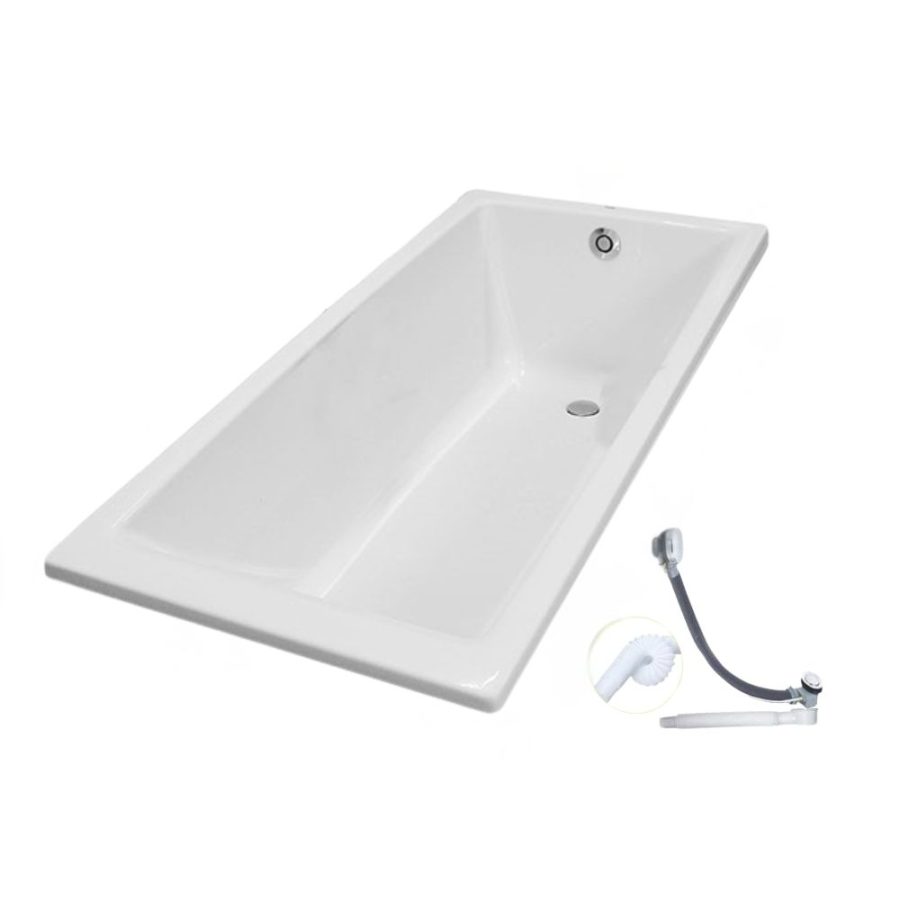 Bồn tắm TOTO PAY1520V#W/TVBF411 nhựa 1m5 gồm bộ xả thải