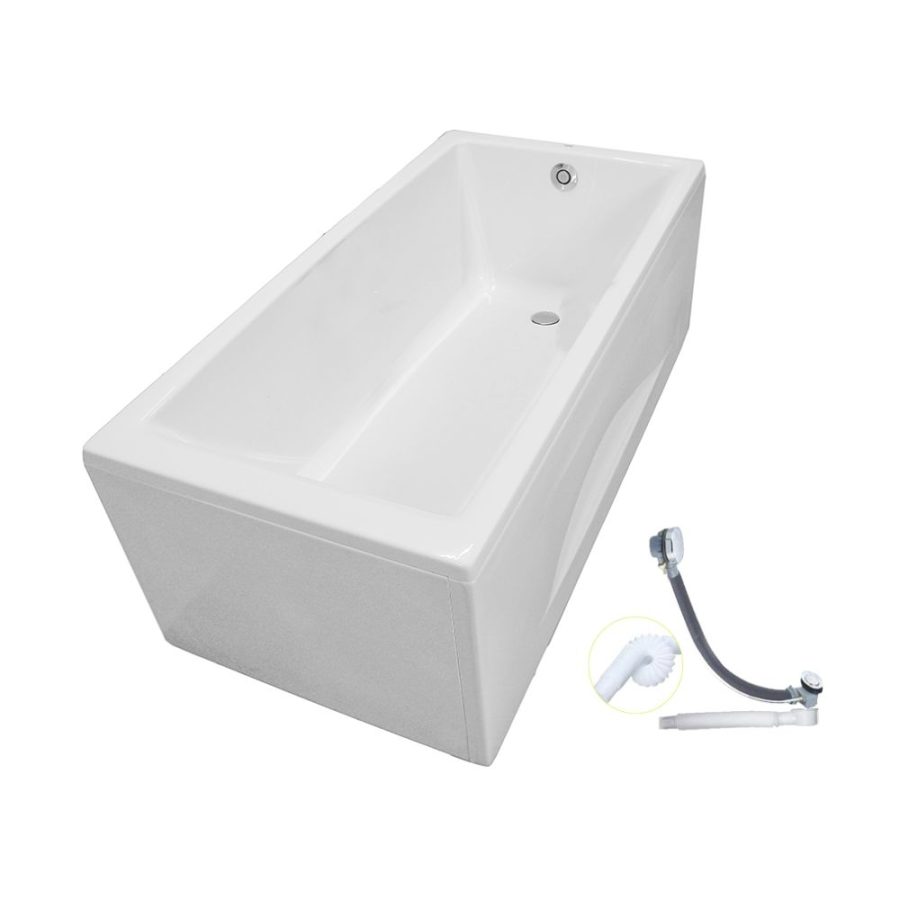 Bồn tắm yếm TOTO PAY1525VC#W/TVBF411 nhựa 1m5 gồm bộ xả thải