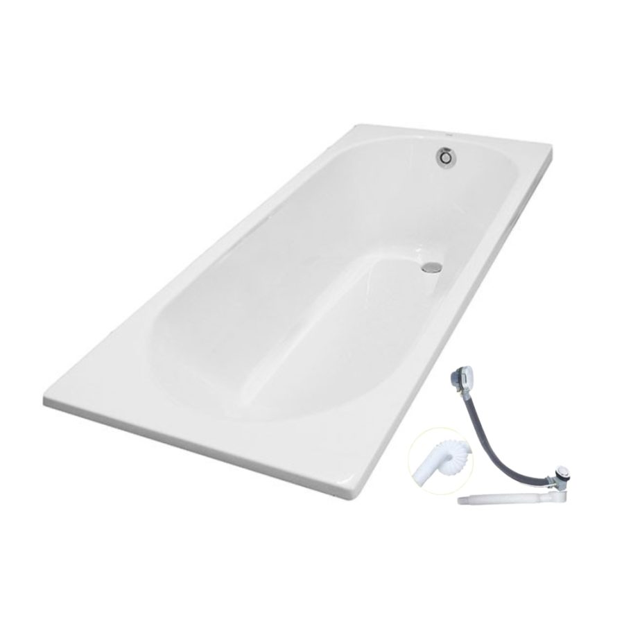 Bồn tắm TOTO PAY1710V#W/TVBF411 nhựa 1m7 gồm bộ xả thải