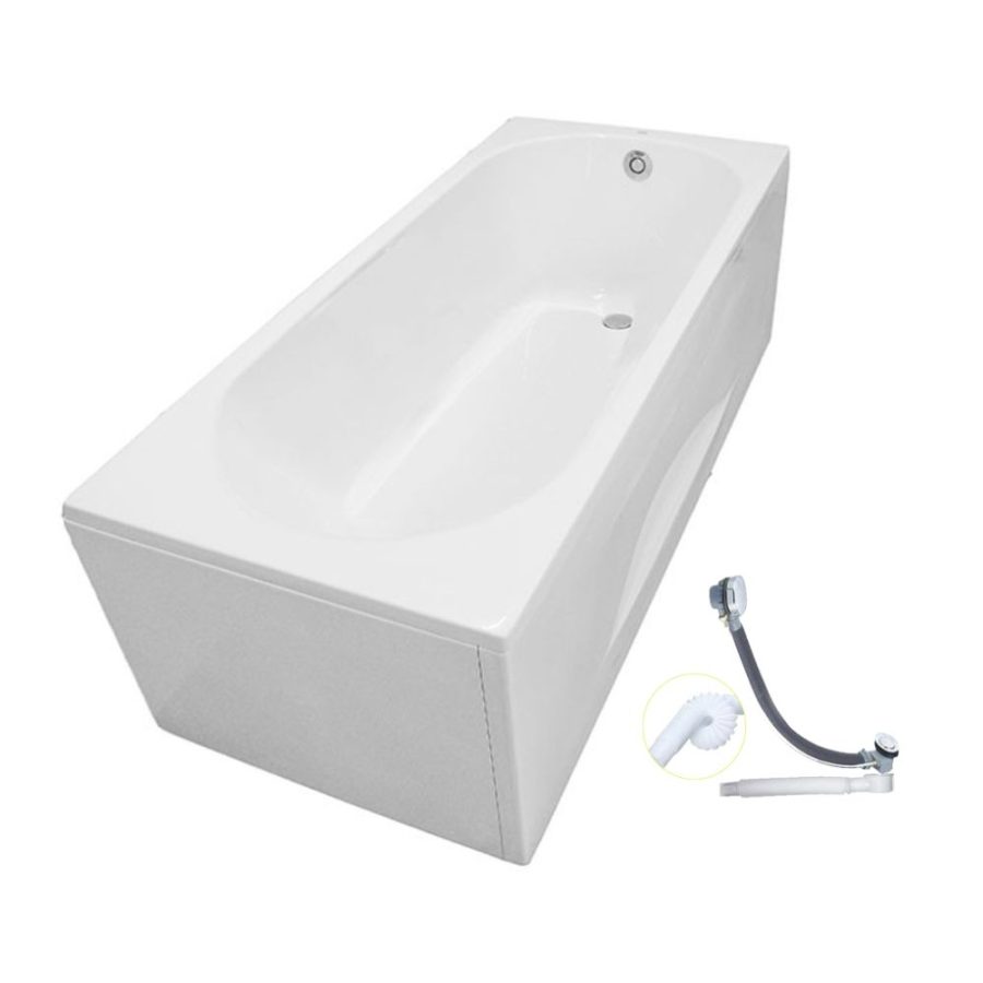 Bồn tắm yếm TOTO PAY1715VC#W/TVBF411 nhựa 1m7 gồm bộ xả thải