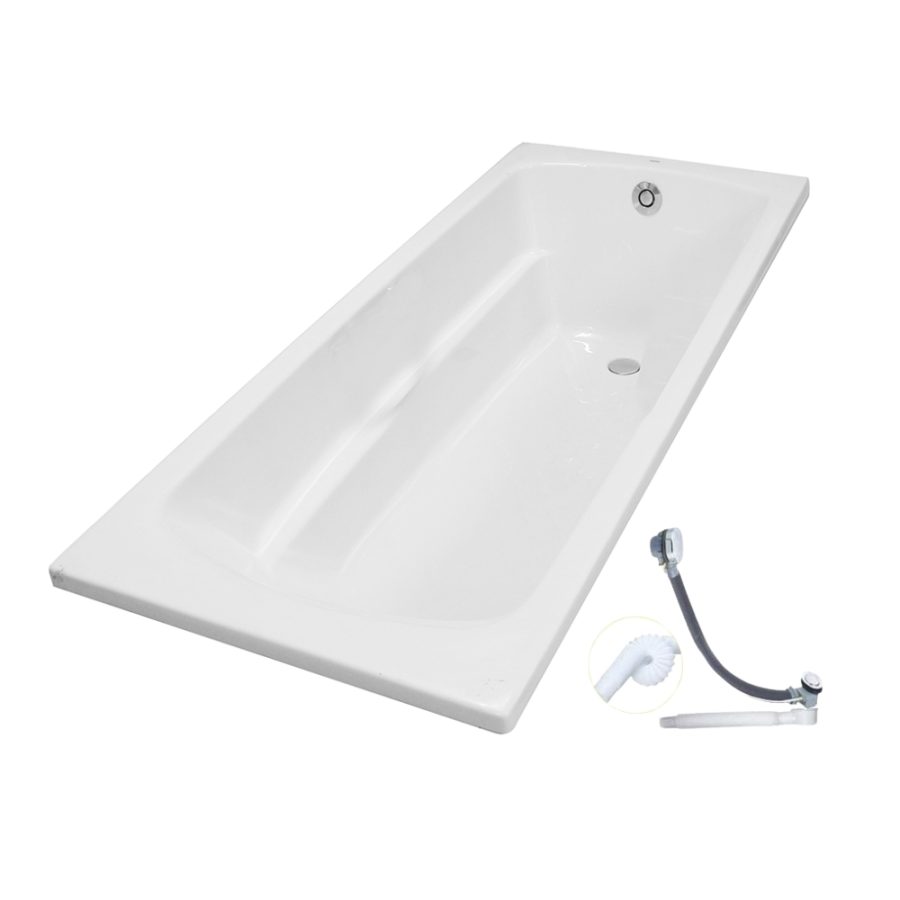 Bồn tắm TOTO PAY1730V#W/TVBF411 nhựa 1m7 gồm bộ xả thải