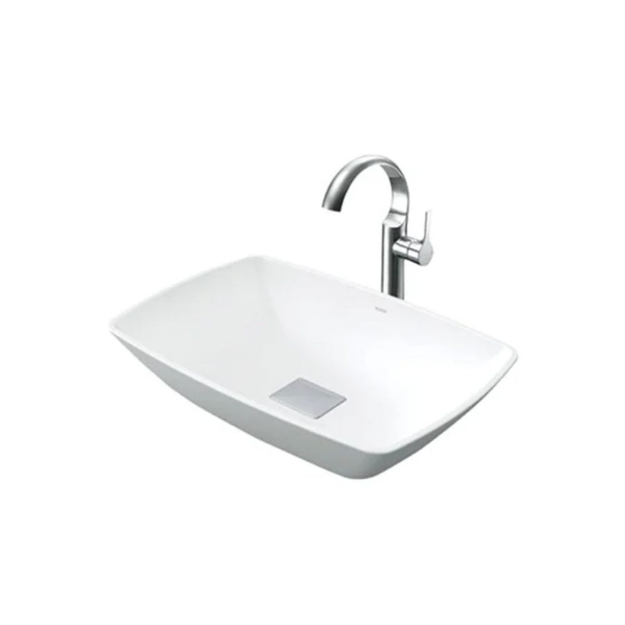 Chậu lavabo đặt bàn Galalato TOTO PJS02WE#GW (PJS02WEGW) trắng bóng