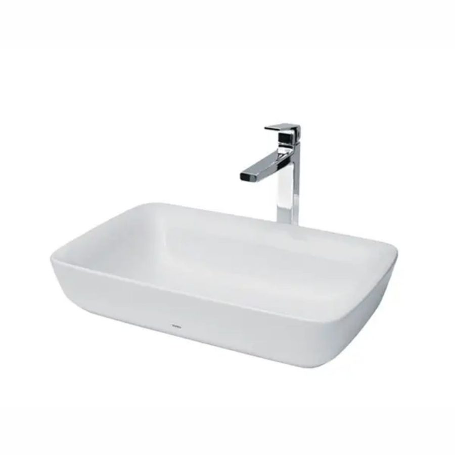 Chậu lavabo đặt bàn Galalato TOTO PJS06WE#GW (PJS06WEGW) trắng bóng